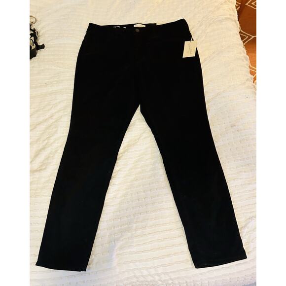 Universal Thread Denim - Universal Thread Skinny Jeans High Rise Womens Sz 12 Black Corduroy NWT
